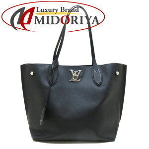 Louis Vuitton Lock Me Go Calfskin Noir Black Tote Bag